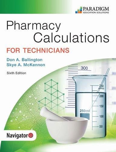 Pharmacy Calculations for Technicians - Click to Buy