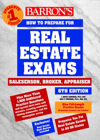 Barron's How to Prepare for the Real Estate Examination: Salesperson, Broker, Appraiser - Click to Buy