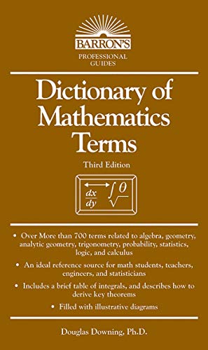 Dictionary of Mathematics Terms - Click to Buy