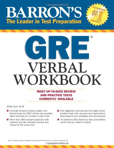 Barron's GRE Verbal Workbook - Click to Buy