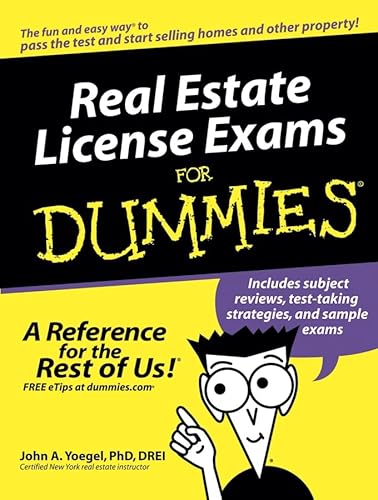 Real Estate License Exams For Dummies - Click to Buy