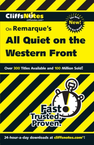CliffsNotes On Remarque's All Quiet on the Western Front (CliffsNotes on Literature) - Click to Buy