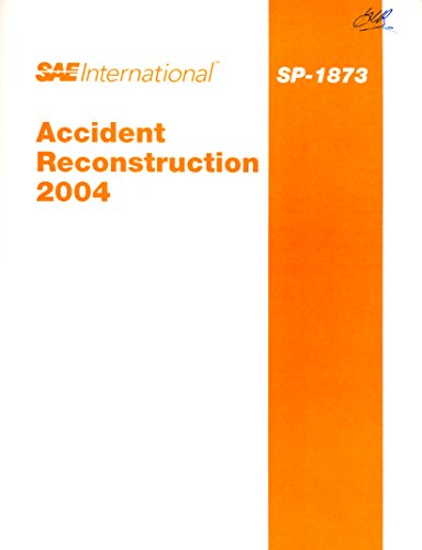 Accident Reconstruction 2004: Sp-1873 - Click to Buy