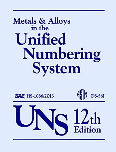 Metals and Alloys in the Unified Numbering System (UNS): 12th Edition DS56K - Click to Buy