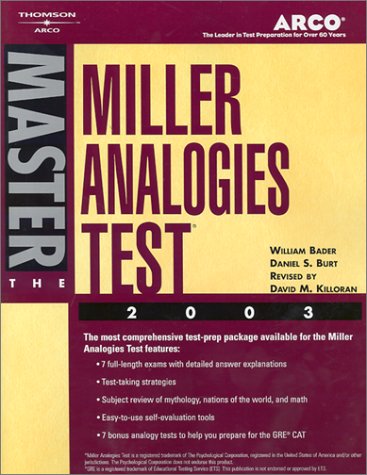 Arco Master the Miller Analogies Test 2003 - Click to Buy