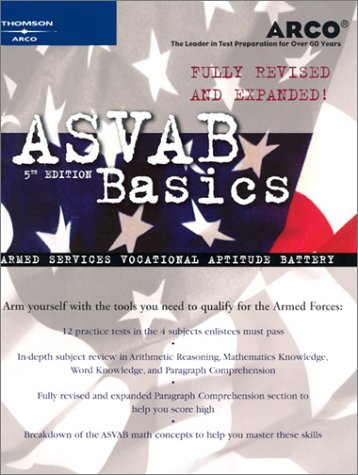 ASVAB Basics 5/e (Arco Military Test Tutor) - Click to Buy