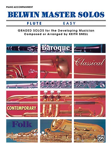 Belwin Master Solos (Flute), Vol 1: Easy Piano Acc. (Volume 1) - Click to Buy