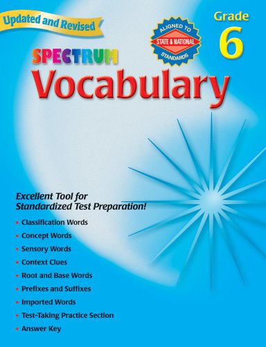 Spectrum Vocabulary: Grade 6 - Click to Buy