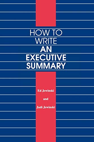 How to Write an Executive Summary - Click to Buy