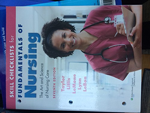 Skill Checklists for Fundamentals of Nursing: The Art and Science of Nursing Care - Click to Buy