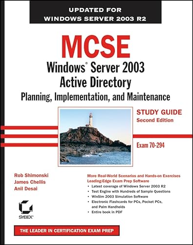 MCSE: Windows Server 2003 Active Directory Planning, Implementation, and Maintenance Study Guide: Exam 70-294 - Click to Buy