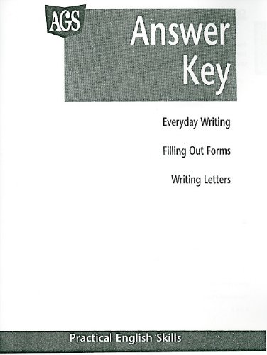 PRACTICAL ENGLISH SKILLS WORKTEXT SERIES ANSWER KEY - Click to Buy