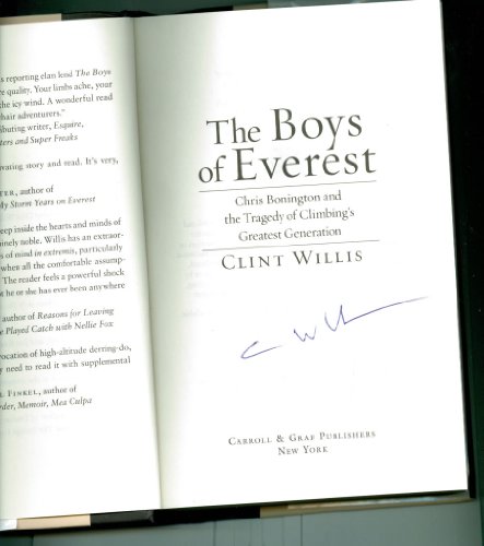 The Boys of Everest: Chris Bonington and the Tragedy of Climbing's Greatest Generation - Click to Buy