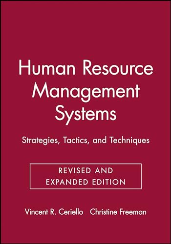 Human Resource Management Systems: Strategies, Tactics, and Techniques - Click to Buy