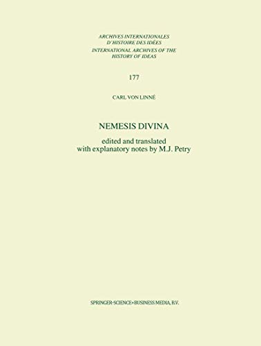 Nemesis Divina (International Archives of the History of Ideas Archives internationales d'histoire des idées, 177) - Click to Buy