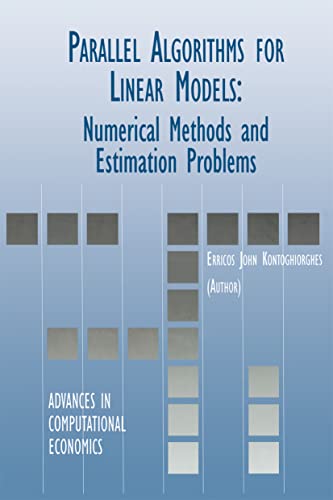 Parallel Algorithms for Linear Models: Numerical Methods and Estimation Problems - Click to Buy