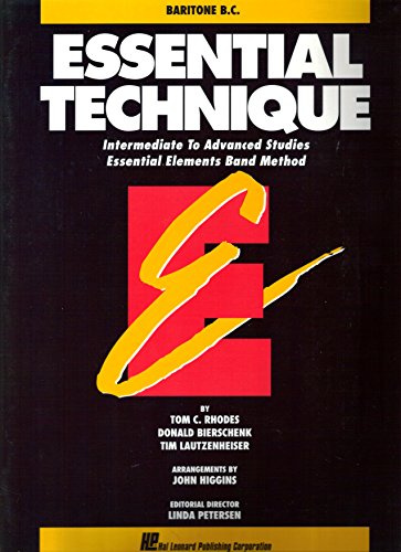 Essential Technique - Baritone B.C. Intermediate to Advanced Studies (Book 3 Level) - Click to Buy
