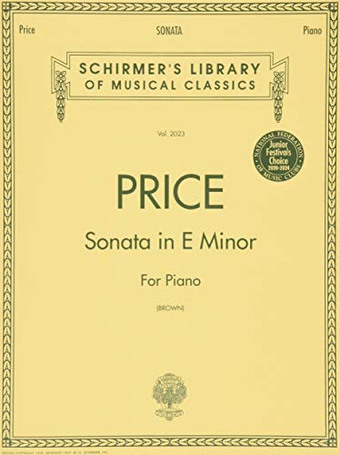 Sonata in E minor: Schirmer Library of Classics Volume 2023 NFMC 2024-2028 Selection Piano Solo (Schirmer's Library of Musical Classics)