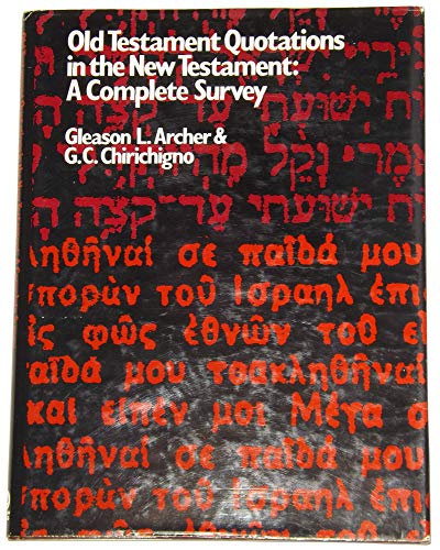 Old Testament Quotations in the New Testament - Click to Buy