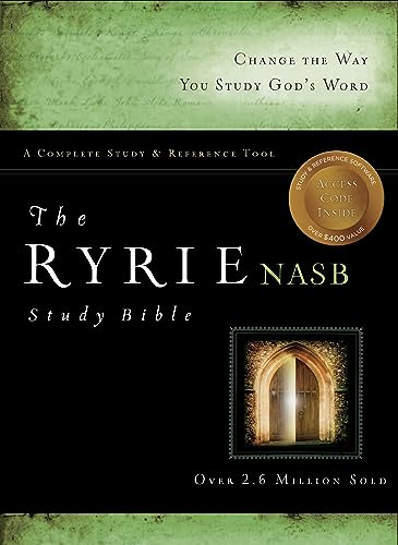 The Ryrie NAS Study Bible Bonded Leather Burgundy Red Letter - Click to Buy