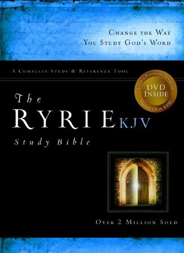 Ryrie Study Bible-KJV [With DVD]: Burgundy, Bonded Leather, Red Letter, Indexed, Ribbon Marker - Click to Buy