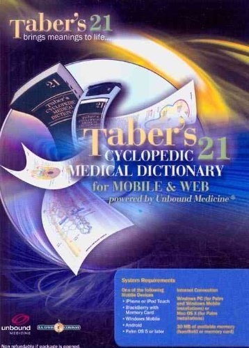Taber's Cyclopedic Medical Dictionary for PDA, Web & Wireless on CD Unbound Med