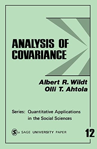 Analysis of Covariance (Quantitative Applications in the Social Sciences) - Click to Buy