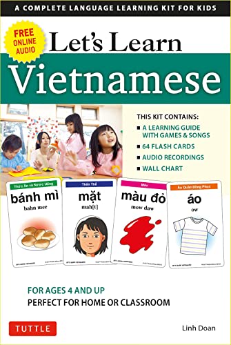 Let's Learn Vietnamese Kit: A Complete Language Learning Kit for Kids (64 Flash Cards, Audio CD, Games & Songs, Learning Guide and Wall Chart) - Click to Buy