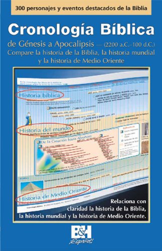 Cronologia Biblica/Bible Time Line: De Genesis a Apocalipsis-2200 A.c.-100d.c., Compare La Historia De La Biblia, La Historia Mundial Y La Historia De Medio Oriente (Spanish Edition) - Click to Buy