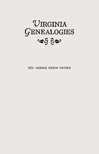 Virginia Genealogies - Click to Buy