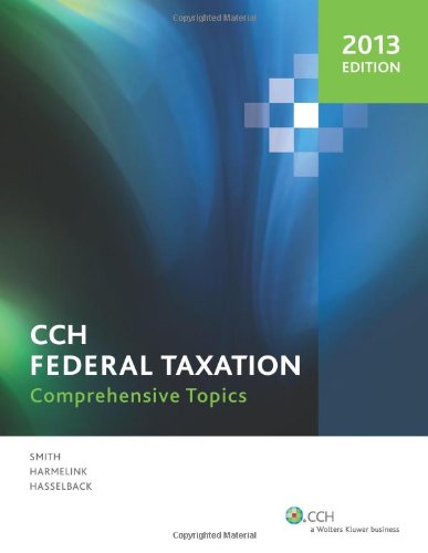 Federal Taxation: Comprehensive Topics 2013 - Click to Buy