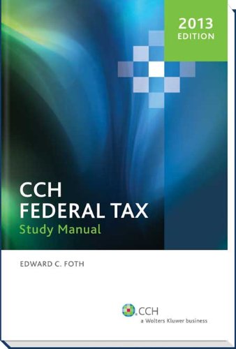 Federal Tax Study Manual 2013 - Click to Buy