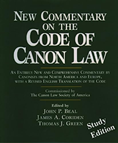New Commentary on the Code of Canon Law (Study Edition) - Click to Buy
