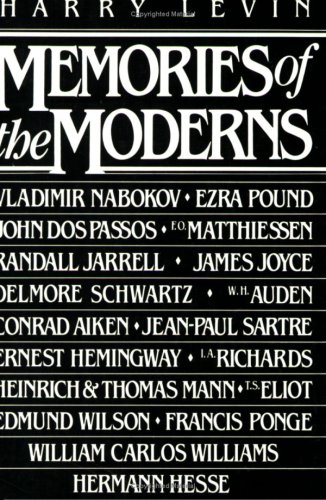 Memories of the Moderns: Critical essays - Click to Buy