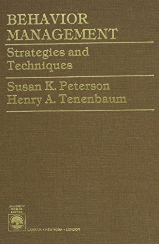 Behavior Management: Strategies and Techniques - Click to Buy