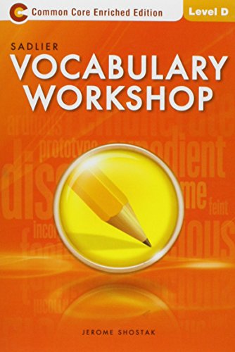Vocabulary Workshop: Enriched Edition: Student Edition: Level D (Grade 9) - Click to Buy