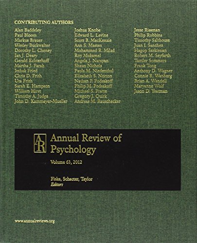 Annual Review of Psychology 2012 - Click to Buy