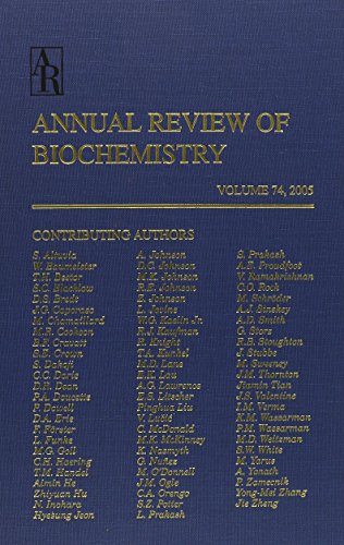 Annual Review of Biochemistry 2005 - Click to Buy