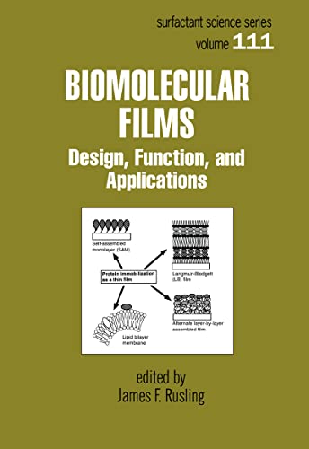 Biomolecular Films: Design, Function, and Applications - Click to Buy