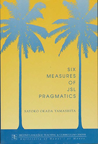 Six Measure of JSL Pragmatics (Technical Report) - Click to Buy