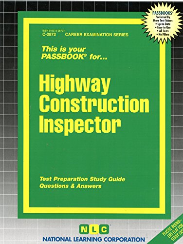 Highway Construction Inspector (Passbooks) - Click to Buy