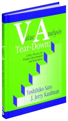 Value Analysis Tear-down: A New Process for Product Development & Innovation - Click to Buy