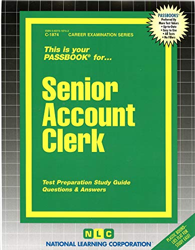 Senior Account Clerk(Passbooks) (Career Examination Series) - Click to Buy