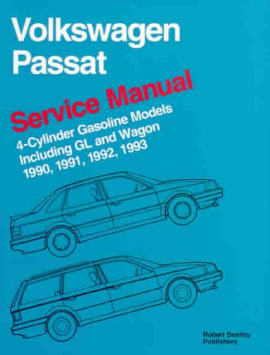 Volkswagen Passat: Service Maual 1990, 1991, 1992, 1993 : 4-Cylinder Gasoline Models Including Gl and Wagon - Click to Buy