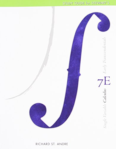 Study Guide for Stewart's Single Variable Calculus: Early Transcendentals, 7th - Click to Buy