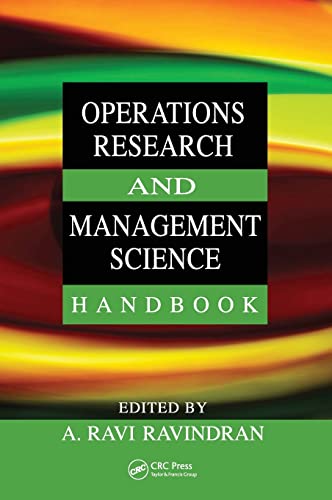 Operations Research and Management Science Handbook (Operations Research Series) - Click to Buy