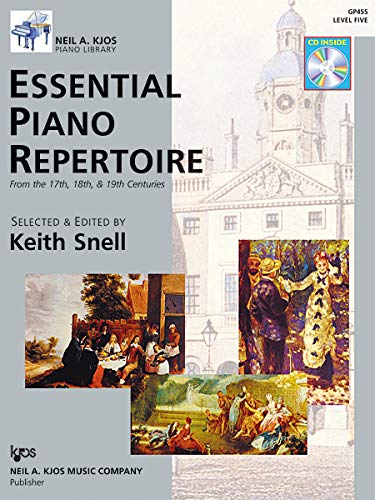 GP455 - Essential Piano Repertoire of the 17th, 18th, & 19th Centuries Level 5 by Keith Snell (2007-04-04) (Neil A Kjos Piano Library Book & CD) - Click to Buy