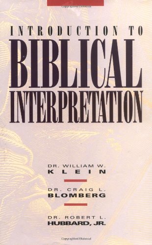 Introduction to Biblical Interpretation - Click to Buy