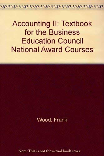 Accounting II: Textbook for the Business Education Council National Award Courses - Click to Buy