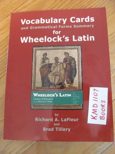 Vocabulary Cards and Grammatical Forms Summary for Wheelock's Latin